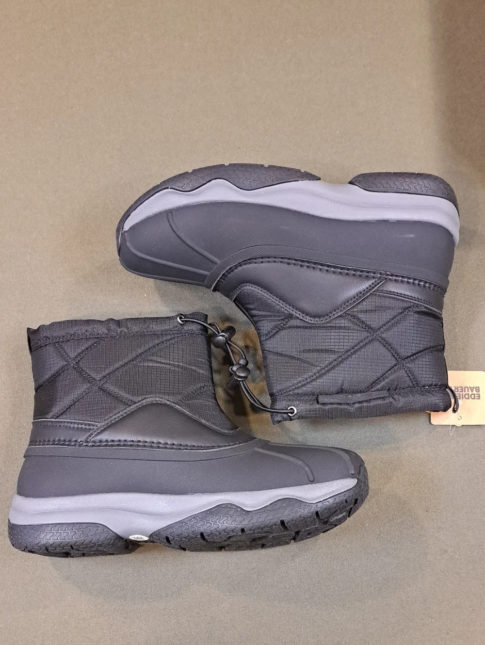Eddie Bauer Anthracite Modern Duck Pull Boot - Color: Black - Size: Men 9